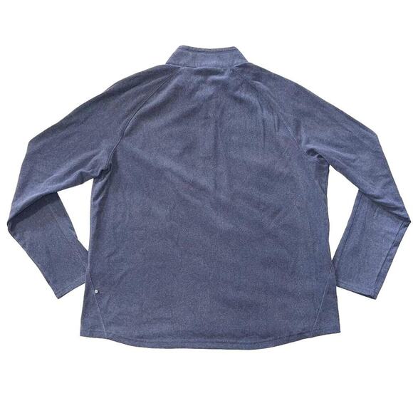 Mondetta Outdoor Project Mens Fleece Quarter Zip Pullover Long Sleeves Blue XL - Picture 4 of 8